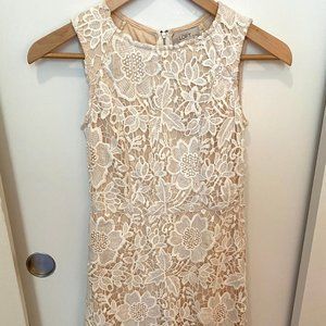 Beautiful embroidered white lace dress